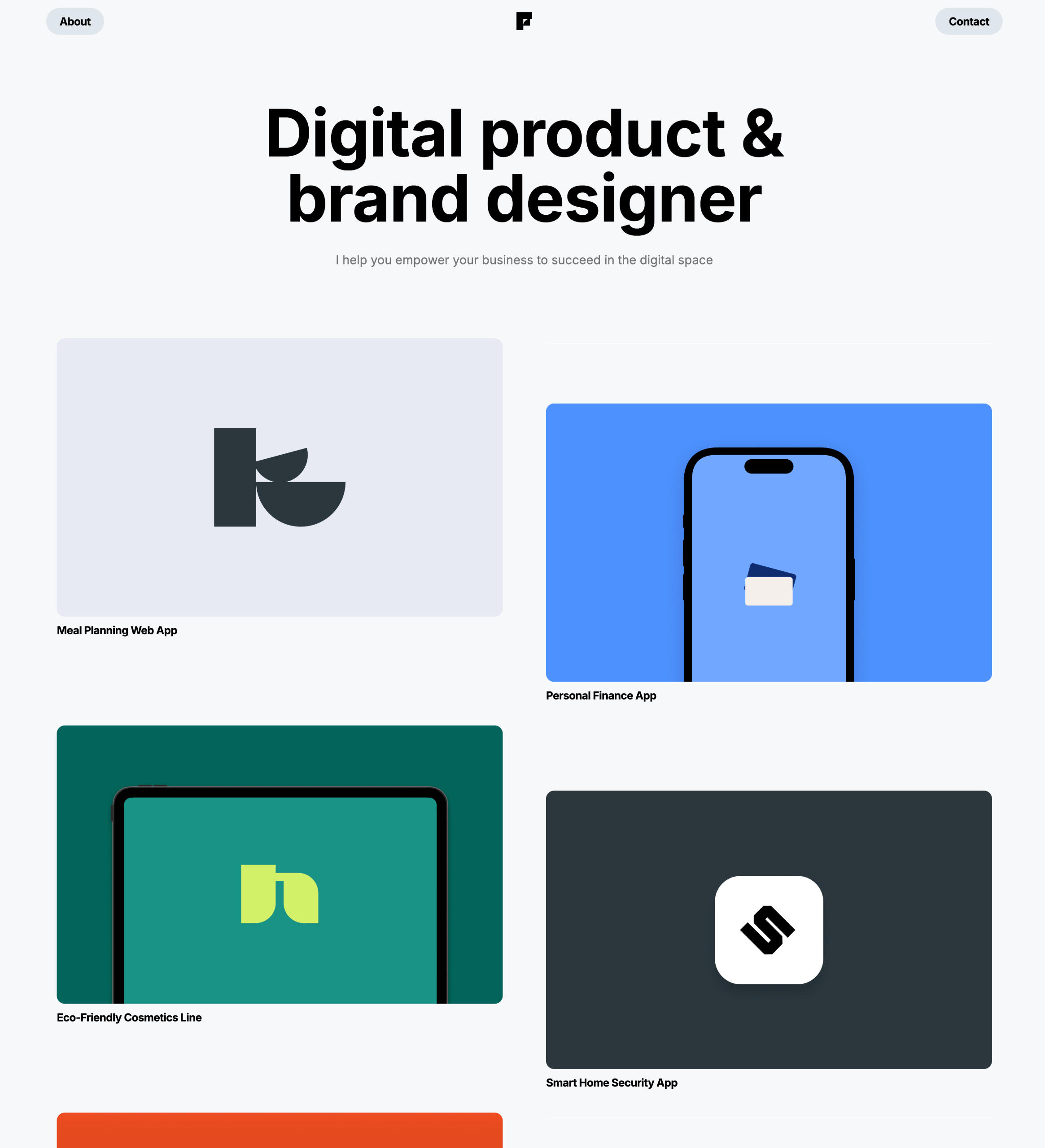 Carrd Portfolio Template - Product Folio
